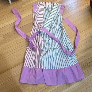 Tanya Taylor Dress with Pink and Blue Stripes